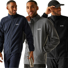 Mens Regatta Hadfield Lightweight Full Zip Hiking Trail Anti-Pill Micro Fleece