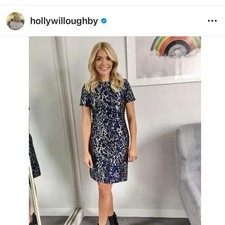 Hobbs Silver Blue Kayla Dress