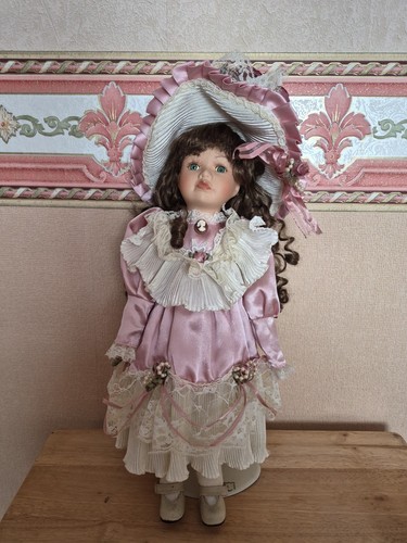 Vintage porcelain doll in - vintage,