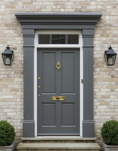 Traditional grey door - grey, surround