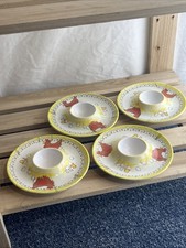 Melamine Egg Plate Cup Vintage