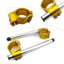 50mm Clip On Ons Handlebars Handle Bar For SUZUKI GSXR 600 750 1000 TL1000R Gold
