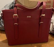 leather handbags Storm In Red