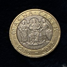 2015 QEII Magna Carta £2 two