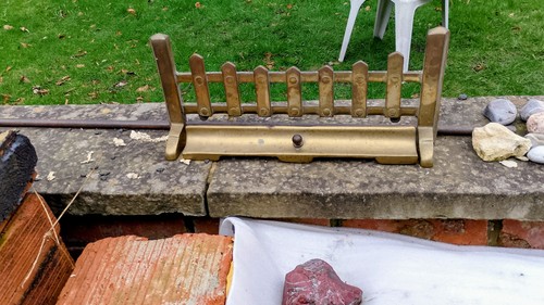 Vintage solid brass fire - vintage,