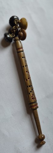 Antique wooden lace bobbin - antique,