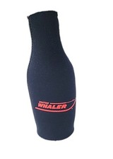 Boston Whaler Boats Logo Black Foam Zippered  Bottle Holder Insulator Koozie -EC