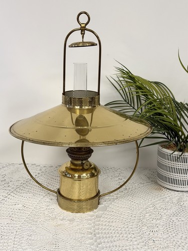 Vintage brass ship lamp - ,, dhr