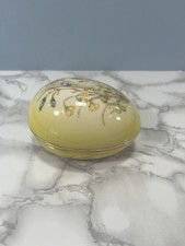 Vintage Egg Shaped Trinket Box - Made For Ringtons by Palissy.