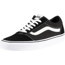 Vans Ward Mens Black Lace Up Skate Shoes Trainers Size 8-12