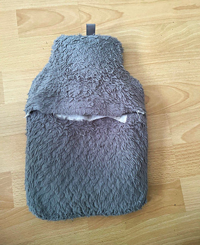Grey faux fur hot water - fur,
