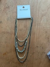 RIVER ISLAND DIAMANTE MULTI ROW NECKLACE SET OF 5 RRP £26*NEW*