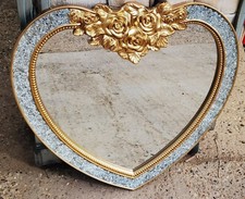 Large Heart MDF Crackle Frame