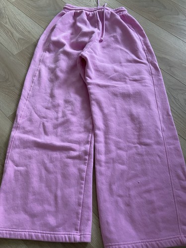 Zara pink fleecy wide leg - pink,