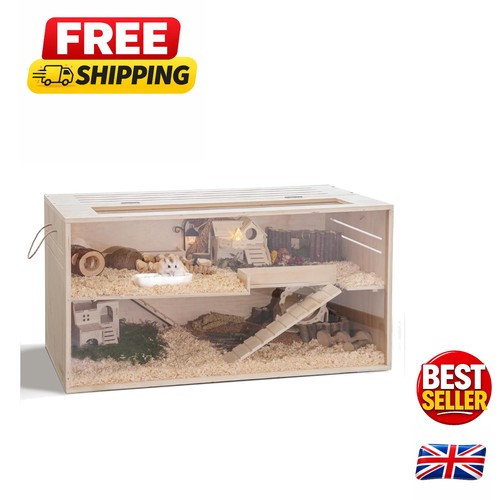 Modern chewproof wooden cage - modern,