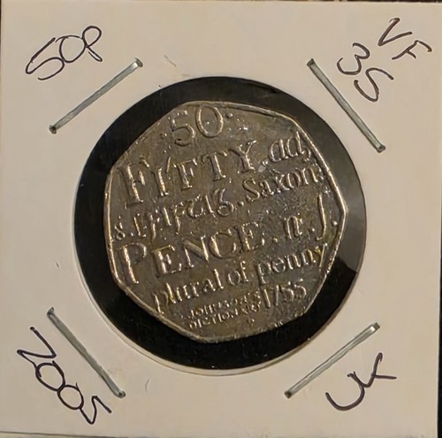 Fifty pence coin - coin:, 2005
