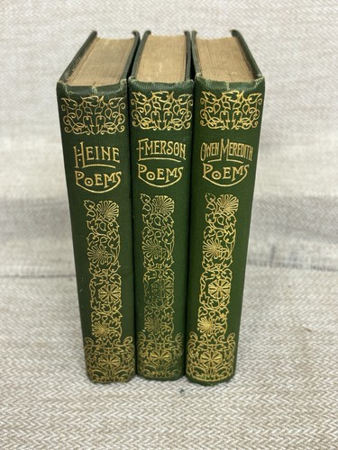 Antique poetry books set - poetry,