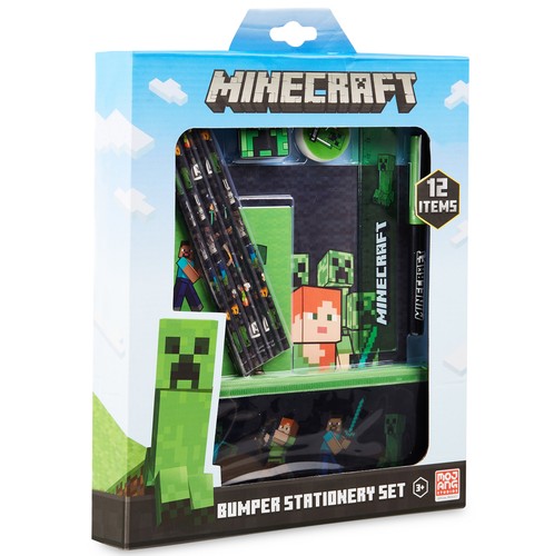 Minecraft stationery set - minecraft, back