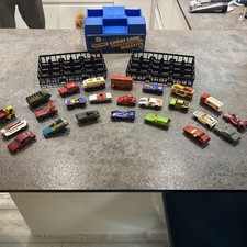Vintage Matchbox Car Collector's Carry Case with 24 Cars