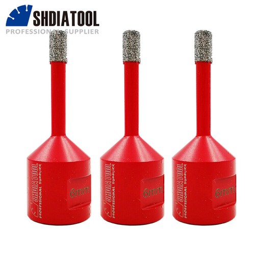 3pcs 6mm diamond core drilling - 3pcs,