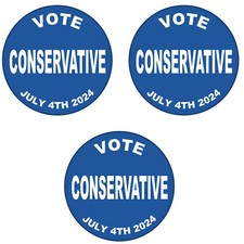 3 Pack Vote Conservative 59mm