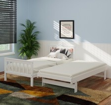 Solid Wooden 2 in 1 Single Bed