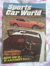 Sports Car World Australian mag Jan 1973 Triumph TR6 vs Datsun 240Z