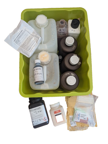 Chemicals for dark room film - room,,