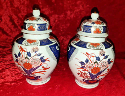 Pair japanese kutani - of,