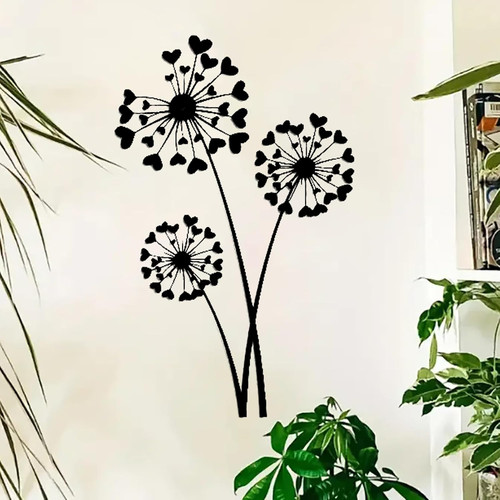 Metal flowers wall art - wall,