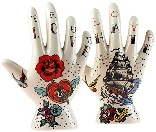 Ceramic tattoo palm - ceramic,