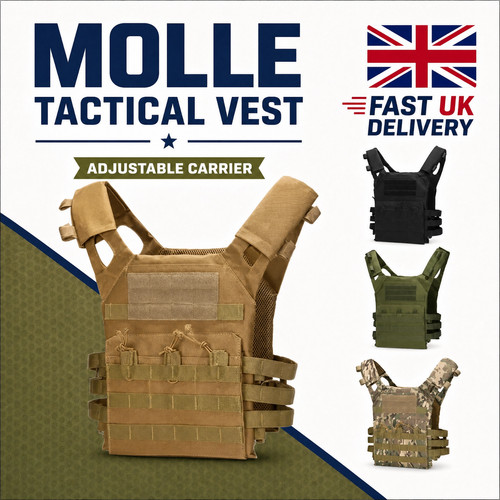 Nylon tactical vest - nylon, camo