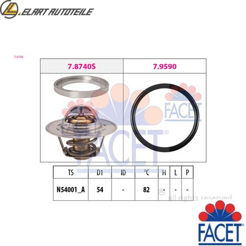 Thermostat coolant 8740 for - 7.8740,