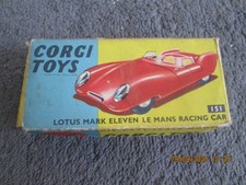 VINTAGE CORGI  LOTUS MARK ELEVEN LE MANS RACING CAR  151  BLUE