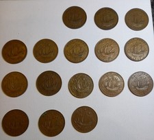 George VI Halfpenny Coin Lot