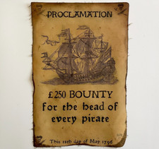 Pirate Ship Poster Wanted