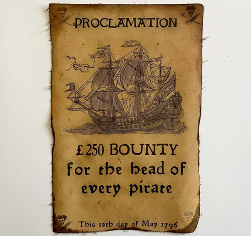 Pirate ship poster wanted - poster,