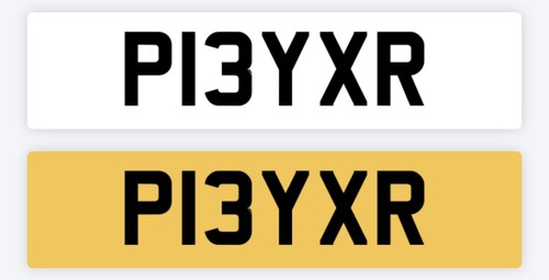 Player private number plate - number,
