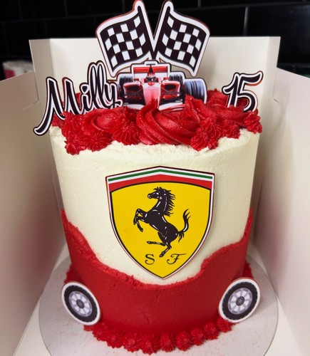 Race car personalised - personalised, cake