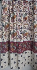 Vintage Accord 90's Curtains One Pair Ruffle Tape 64 In Wide 54 In Drop