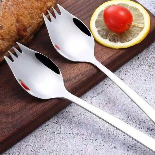 5pcs stainless steel spork - 1/2/5pcs, stainless-steel
