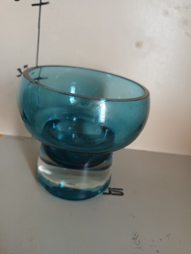 Cobalt blue glass bowl - glass,