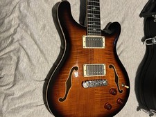 PRS SE Hollowbody II Piezo Guitar (Orange Tiger Sunburst) with Hardcase