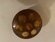 Small Amber Coloured Glass