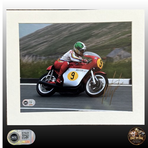 Giacomo agostini signed 10x8 - signed,