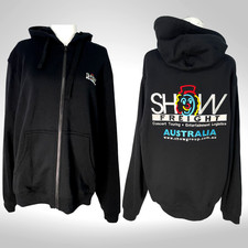 Tour Crew Hoodie Black Australia Show Freight Lg Music Stage Lights Production