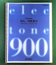 Yamaha EL-900 Instruction Manual: 187 Pages & Protective Covers!