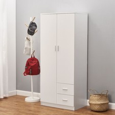 2 Door 2 Drawer Wardrobe with