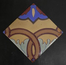 Flint Faience Moorish Tile Vintage