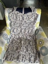 Beige Lace Dress By Geri